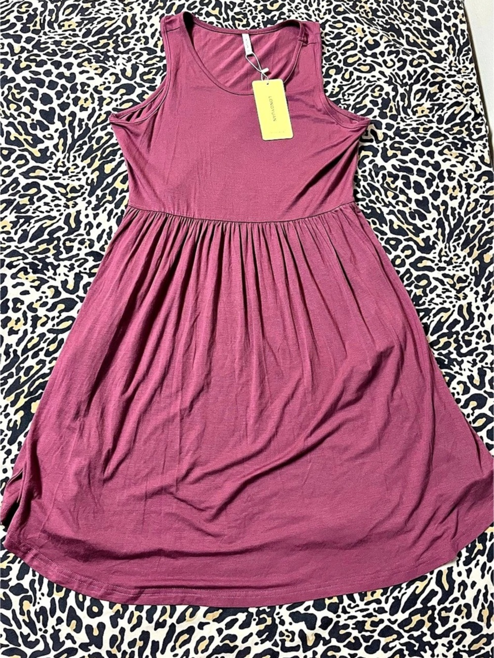 Longlivan Sleeveless Maxi Dress in Purple Size Medium NWT